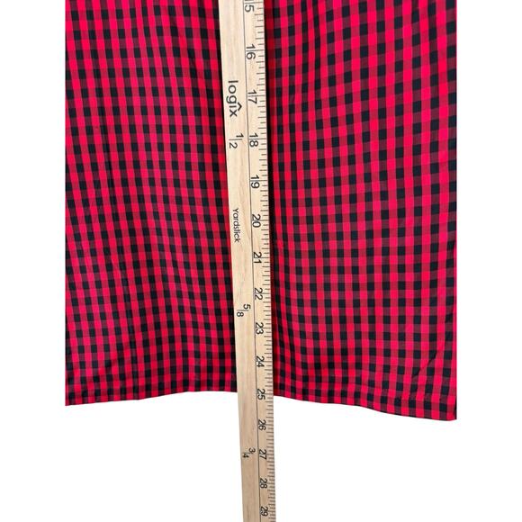 Vintage High Collar Taffeta Gingham Blouse Coquette Prairie Edwardian Medium - Picture 7 of 14